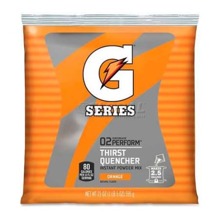 Quaker Foods Gatorade Thirst Quencher Mix Pouch, Orange, 21 oz., 1/Pack QKR03970